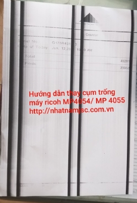 Hướng dẫn tháo lắp cụm trống ricoh MP 4054/MP4055