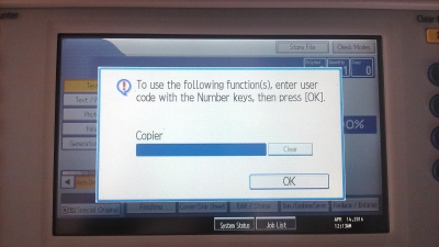 Cách cài đặt và khóa bộ đếm user code của máy photocopy ricoh màu